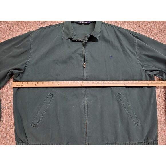 Polo Ralph Lauren Jacket Mens 2XL Green Bi Swing Pony Racer Bomber Outdoors Y2K - Picture 12 of 16